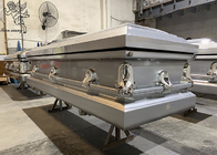 ISO9001 Begräbnis-Metall-Edelstahl-Kist anpassbare und dekorative Oberfläche