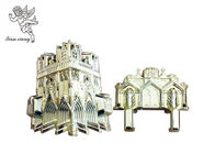 Kundengebundene Jungfrau-Plastikschatulle bringt blasses Goldenes im amerikanischen Stil mit Kathedrale in Verlegenheit