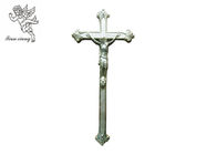 Farbsarg-Kreuz pp. Jesuss silberne/kupferne dekorativen Begräbnis- Kruzifix-, materiell