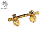 Begräbnis- Dekorations-Schatulle behandelt en gros, goldene erwachsene Sarg-Griffe H9004