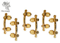 Begräbnis- Dekorations-Schatulle behandelt en gros, goldene erwachsene Sarg-Griffe H9004