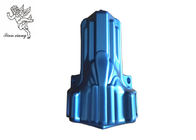 Blauer Sarg-dekorative Schatulle bringt pp.-/ABS-Material mit Stahl- Stangen Eck-11# in Verlegenheit