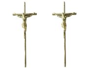 Oberflächendekoration des Särges Bestattungskreuz 37 × 13,7 cm Gold Jesus Särge Kreuz