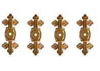 Blasse Goldsarg-Klammer-Oberflächen-Dekorations-Kreuz-Form für Schatullen-Schraube