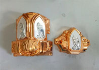 Religiöse Plastikschatullen-Ecken mit 80' lang Stahlstangen-Goldfarbe