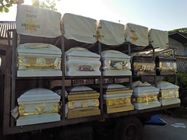 Goldplastikschatullen-Zusatz-im amerikanischen Stil Begräbnis- Sargbeschläge
