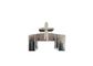 Silver Cross Decoration Coffin Parts Steel Bars For Funeral Casket