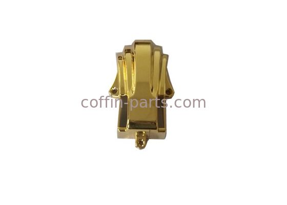 Gold Coffin Fittings Casket Corner Ornamental Plastic Material With Iron Steel Bars