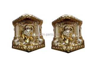 Customized Parts Of A Coffin Standard Size , Casket Corner Casket Accessories With Steel Bars