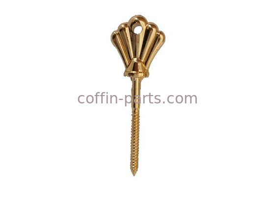 Gold 1# Coffin Screw Coffin Fittings Casket Surface Decoration For Casket Fastening