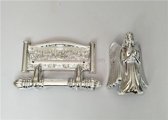 Customized Parts Of A Casket Casket Swing Bar Handle Funeral Polished Sliver Color
