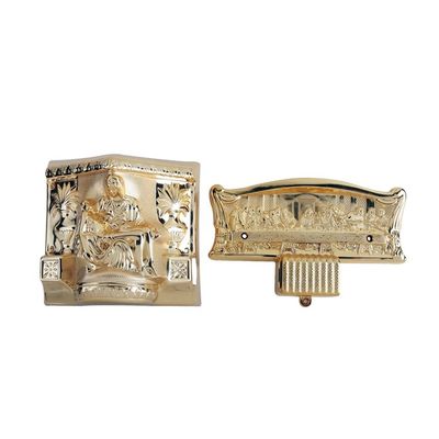 Des Schatullen-Kreuz-37×13.7cm materieller Sarg-Querkruzifix Goldder farbepp.