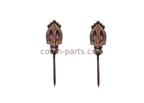 Coper Color Funeral Casket Accessories , Coffin Hardware Screw For Casket Fastening