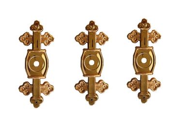Funeral Coffin Bracket Cross 6# Shape Gold Color PP Recycle Plastic Material