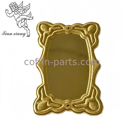 Vintage Curly Ornament Frame Casket Name Plate Coffin Accessories Funeral Hardware Decorative Supplies