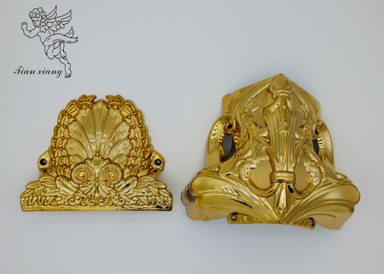 Embroidered Panel Casket Hardware Kit Gold Plastic Material